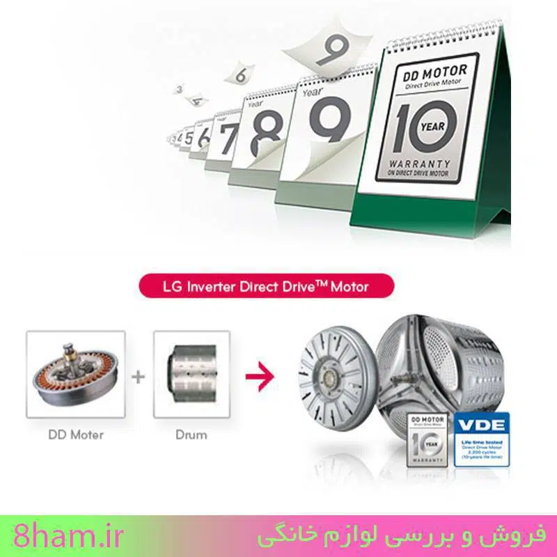 تکنولوژی های ماشین لباسشویی 7 کیلو ال جی